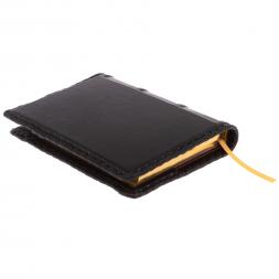 Ежедневник "Лев" А6 обложка из черной кожи кожи Златоуст