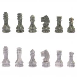 Шахматы с гравировкой &amp;quot;Греческий орнамент&amp;quot; 40х40 см гранит