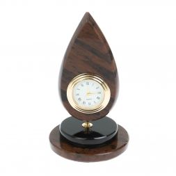 Часы &amp;quot;Капля нефти&amp;quot; из коричневого обсидиана