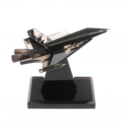 Сувенир &amp;quot;Самолет СУ - 30&amp;quot; из черного обсидиана