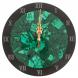 Настенные часы &amp;quot;Мозаика&amp;quot; из малахита и долерита 24х3,5х24 см 129665