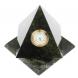 Настольные часы &amp;quot;Пирамида&amp;quot; 12,5х12,5х13,5 см вращающиеся камень змеевик 121456