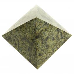 Пирамида 6х6х5,5 см камень змеевик