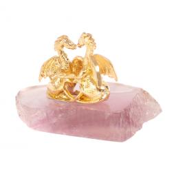 Сувенир &amp;quot;Пара драконов&amp;quot; из камня флюорит