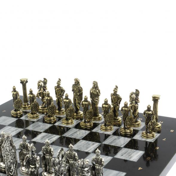 Шахматы подарочные Александр Македонский&amp;quot; доска 36х36 см / серый мрамор 127951