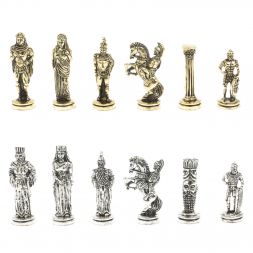 Шахматы подарочные Александр Македонский" доска 36х36 см / серый мрамор