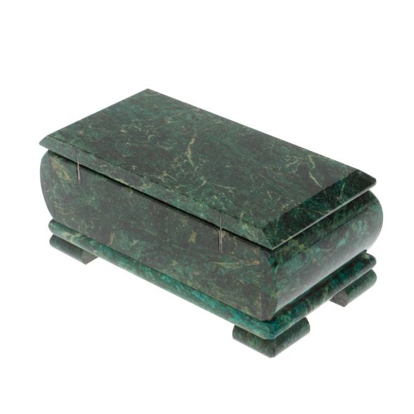 Шкатулка из змеевика 16х8х7,5 см 128182