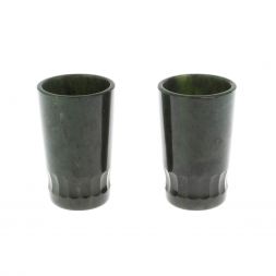 Набор стопок из нефрита &amp;quot;Грани&amp;quot; для текилы 4,5х4,5х7,5 см