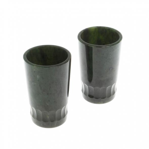 Набор стопок из нефрита &amp;quot;Грани&amp;quot; для текилы 4,5х4,5х7,5 см 128794