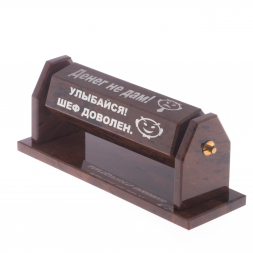 Шефик шестигранный из обсидиана