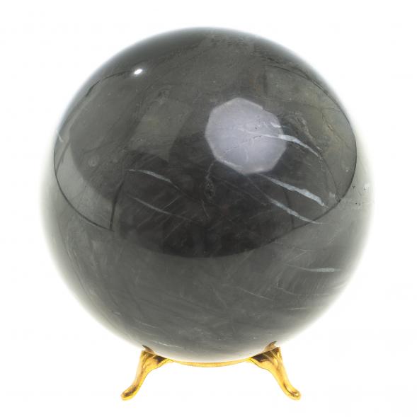 Шар из черного мрамора 10,5 см 123596
