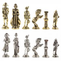 Шахматы &amp;quot;Отечественная война 1812 г.&amp;quot; доска 40х40 см обсидиан оникс