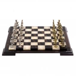 Шахматы &amp;quot;Отечественная война 1812 г.&amp;quot; доска 40х40 см обсидиан оникс