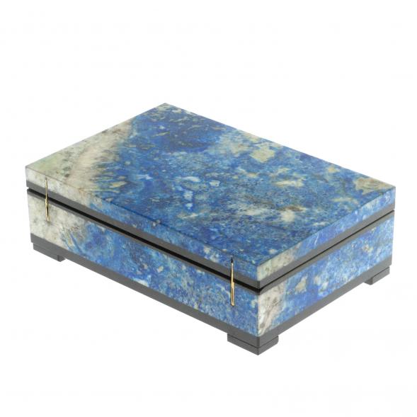 Шкатулка из иркутского лазурита 14,5х10х4,5 см 129445