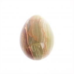 Яйцо из зелено-коричневого оникса 3,5х5 см
