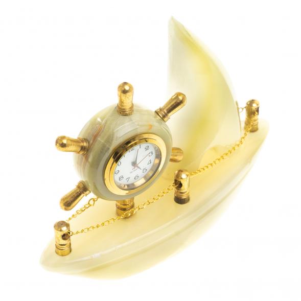 Часы «Яхта» из камня оникс (5) 123952