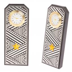 Часы &amp;quot;Погон генерал&amp;quot; цвет серебро камень змеевик