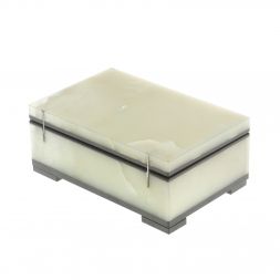 Шкатулка из белого нефрита 12х8х4,8 см
