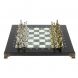Настольные шахматы &amp;quot;Египет&amp;quot; доска 32х32 см из мрамора и змеевика 127724