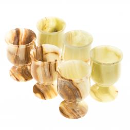 Набор рюмок камень оникс 6х9,5 см 100 мл (2,5х4) 6 шт в коробке