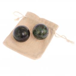 Нефритовые шары для массажа 4 см 2 шт