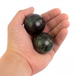 Нефритовые шары для массажа 4 см 2 шт