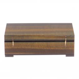 Шкатулка из камня тигровый глаз 12х6х4 см