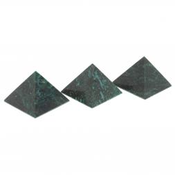 Пирамида 4,5х4,5х4 см камень змеевик