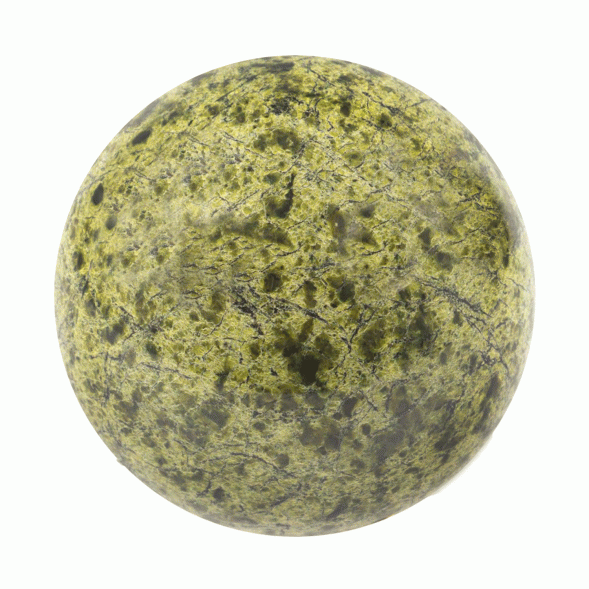 Шар из натурального змеевика 11 см 121461