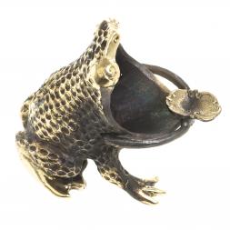 Бронзовая пепельница &amp;quot;Лягушка&amp;quot;