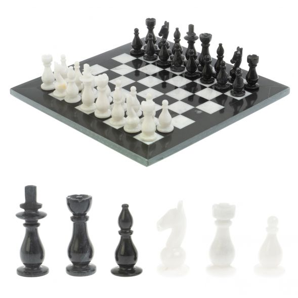Шахматы из мрамора &amp;quot;Классические&amp;quot; люкс доска 30х30 см 127327