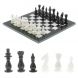 Шахматы из мрамора &amp;quot;Классические&amp;quot; люкс доска 30х30 см 127327