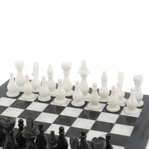 Шахматы из мрамора &amp;quot;Классические&amp;quot; люкс доска 30х30 см 127327