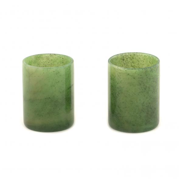 Подарочный набор две стопки из нефрита 50 мл 4х5 см 2 шт 121366
