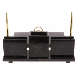 Настольный набор &amp;quot;Офисный&amp;quot; камень змеевик