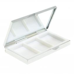 Таблетница на 3 отделения камень амазонит цвет серебро