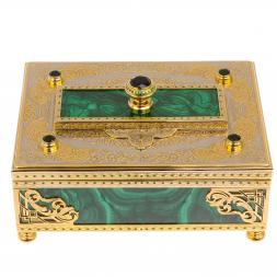 Малахитовая шкатулка &amp;quot;Загадка&amp;quot; Златоуст