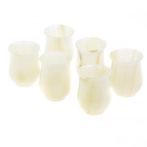 Набор стаканов из оникса 210 мл 7х7х9,5 см 6 шт в коробке (3х4) 125646