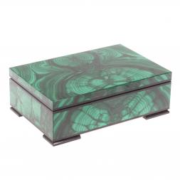 Шкатулка из малахита &amp;quot;Классика&amp;quot; 15х10х5,5 см