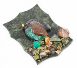 Магнит &amp;quot;Глухарь&amp;quot; змеевик