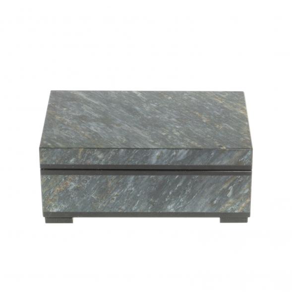 Шкатулка из камня уткинит (авантюрин) 10,5х7х4,5 см 127167