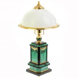 Лампа настольная из малахита Златоуст
