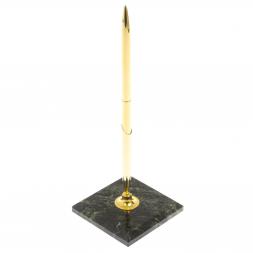 Подставка под ручку из змеевика 7х7х18 см