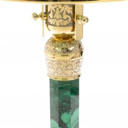 Лампа настольная камень малахит Златоуст
