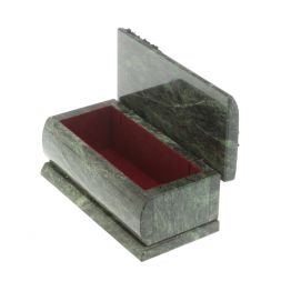 Шкатулка с росписью &amp;quot;Рассвет&amp;quot; камень змеевик 15х7,5х6 см