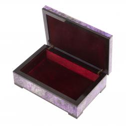 Шкатулка из чароита &amp;quot;Классическая&amp;quot; 14х9,5х4,5 см