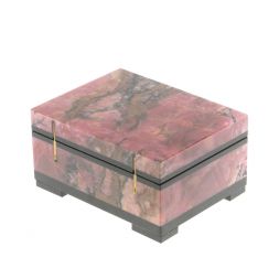 Шкатулка из родонита 9,5х7х4,5 см