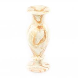 Каменная ваза из натурального оникса круглая 7,5х20 см (3х8)