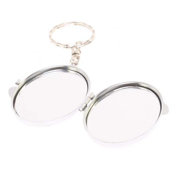 Складное зеркало брелок из мусковита овальное 126634