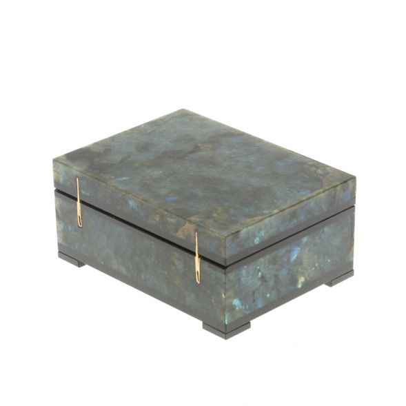 Шкатулка из лабрадорита 9,8х7х4,5 см 127492